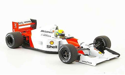 Honda F1 Base 1/43 Minichamps McLaren MP 4 7 No.1 A.Senna Saison 1992 modellautos
