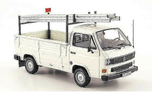 Volkswagen Combi Base 1/43 Minichamps t3 pritsche weiss avec leitern 1983 modellautos
