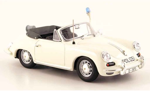 Porsche 356 C C 1/43 Minichamps 1965 C Cabrio police Dusseldorf modellautos