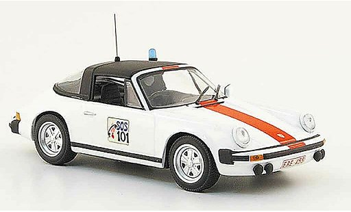 Porsche 911 Targa 1/43 Minichamps Belgische police 1977 modellautos