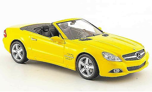Mercedes Classe SL Base 1/43 Minichamps (R230) gelb Linea Giallo 2008 modellautos