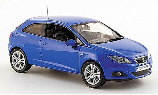 Seat Ibiza SC 1/43 J Collection blau 3turer 2008 modellautos