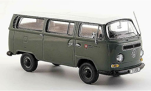 Volkswagen Combi A 1/43 Schuco t 2 a bus ptt messwagen grau weiss modellautos