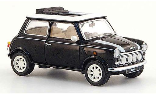 Austin Mini cooper s 1/43 Schuco schwarz weiss 1990 modellautos
