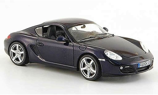 Porsche Cayman Base 1/43 Schuco blau 2008 modellautos