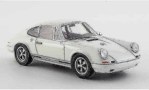 Porsche 911 R 1/43 Ebbro R weiss 1967 modellautos