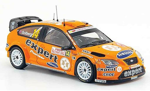 Ford Focus RS WRC 1/43 IXO 07 No.14 Expert Rally Monte Carlo 2008 modellautos