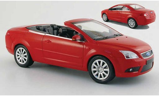 Ford Focus CC CC 1/18 Powco rot mit aufsteckdach 2007 modellautos