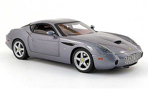 Ferrari 575 GTZ 1/18 Hot Wheels zagato grau modellautos