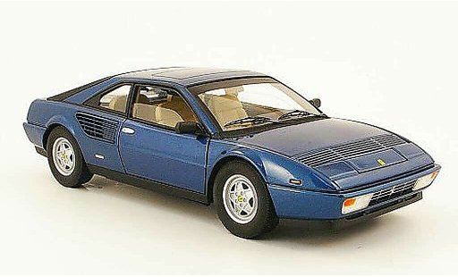 Ferrari Mondial Coupe 1/18 Hot Wheels 8 3.2 blau modellautos
