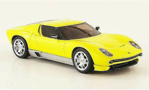 Lamborghini Miura Concept 1/43 Hot Wheels Elite gelb modellautos