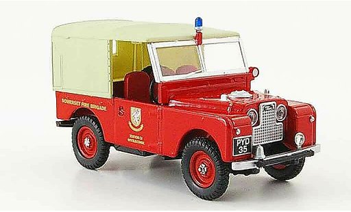 Land Rover 88 Base 1/43 Oxford Sommerset Fire Brigade pompier modellautos