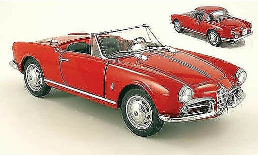 Alfa Romeo Giulietta spider 1/18 Autoart 1300 rot 1955 modellautos