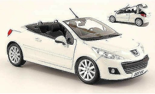 Peugeot 207 CC 1/18 Norev weiss 2009 modellautos