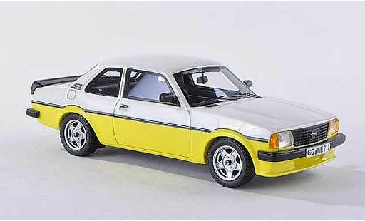 Opel Ascona B Base 1/43 Neo i2000 gelb/weiss 2-turig 1980 modellautos