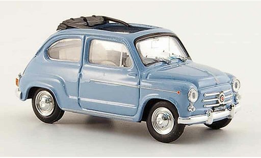 Fiat 600 D 1/43 Brumm offen blau 1960 modellautos