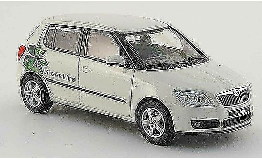 Skoda Fabia Green Line 1/43 Abrex weiss 4-portes modellautos