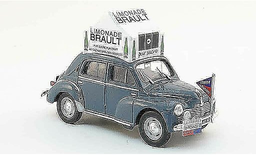 Renault 4CV Base 1/43 Eligor grau limonade couzan brault 1953 modellautos