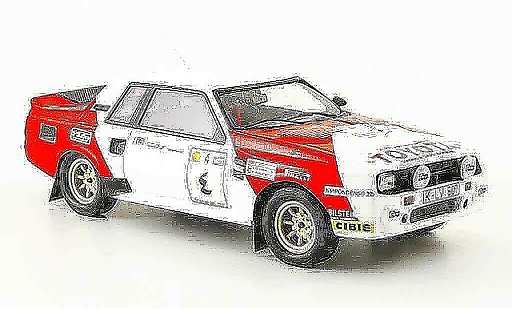 Toyota Celica TA64 1/43 Bizarre twin cam turb no.1 rallye avectlerer osten 1984 modellautos