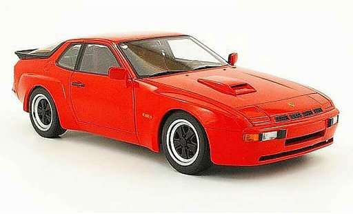 Porsche 924 1980 1/18 Autoart carrera gt rot modellautos