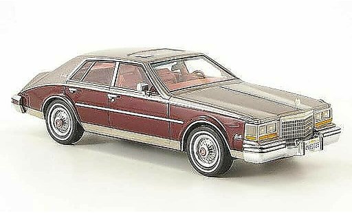 Cadillac Seville Sedan 1/43 Neo 1981 Mk II grau/schwarz-rot modellautos