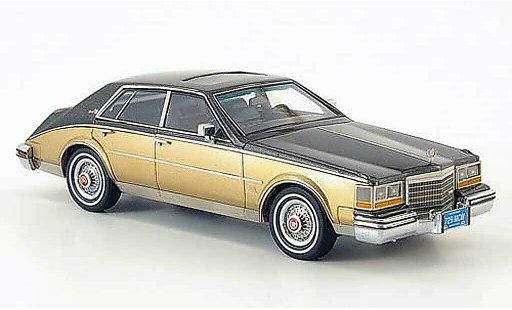 Cadillac Seville special edition 1/43 American Excellence 1981 Mk II schwarz-grau/dore limite. 500 modellautos