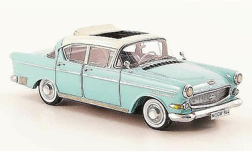 Opel Kapitan P2.5 1/43 Neo 2.5 l t&Atilde;&frac14;rkis creme liavec. auflage 300 1958 modellautos