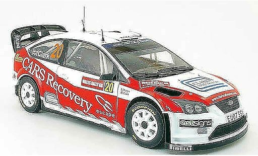 Ford Focus RS WRC 1/18 Sun Star 07 no.20 pays de galles rallye gb 2008 modellautos