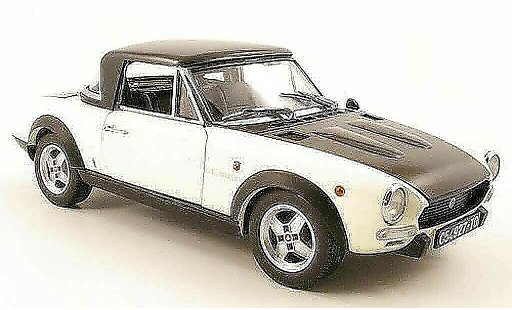 Fiat 124 Sport Spider 1/18 Sun Star csa weiss/mat noir 1972 modellautos