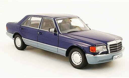 Mercedes 560 Base 1/18 Norev (w126) blau /grau 1985 modellautos