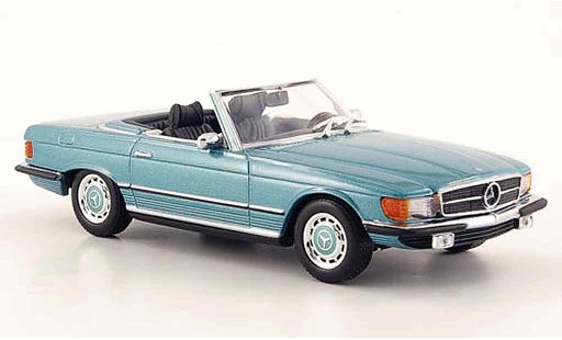 Mercedes 350 Base 1/43 Minichamps (R107) gr&Atilde;&frac14;nblau 1971 modellautos