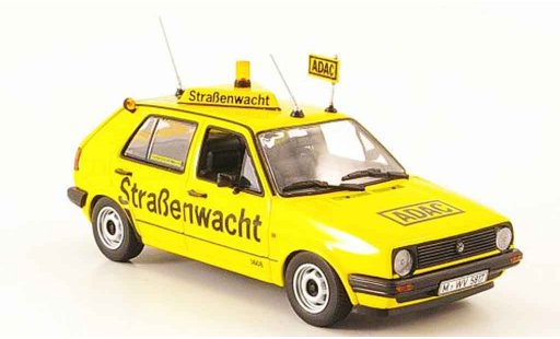 Volkswagen Golf Base 1/43 Minichamps gelb adac 1985 modellautos