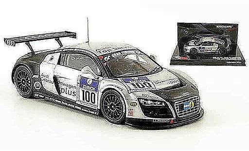 Audi R8 lms 1/43 Minichamps 2009 No.100 Top Service 24h Nurburgring modellautos