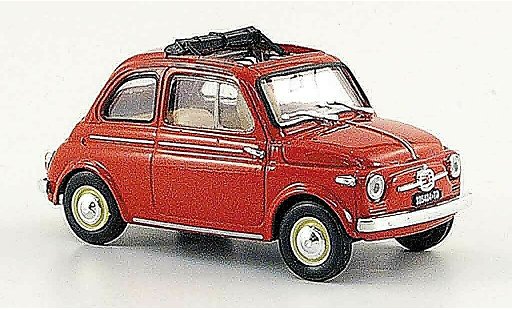 Fiat 500 R 1/43 Brumm ros? geoffnetes Faltdach 1959 modellautos