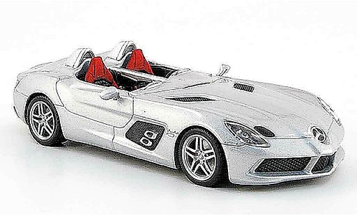 Mercedes SLR Stirling Moss 1/43 Minichamps McLaren (Z 199) grau metallisee 2009 modellautos