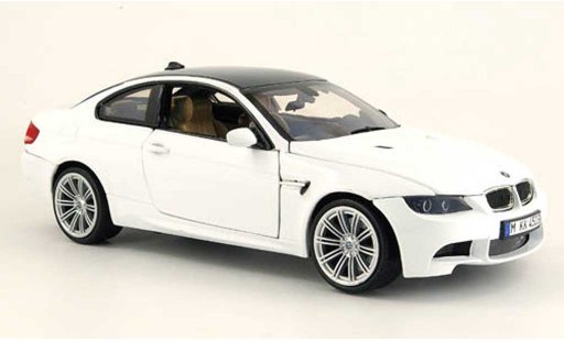 Bmw M3 coupe 1/18 Motormax E92 weiss dach carbonlook 2008 modellautos