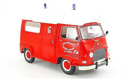 Renault Estafette Base 1/18 Norev pompier service departemental dincendie et de secours 1968 modellautos