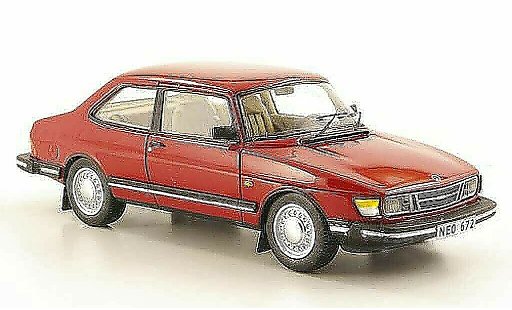 Saab 90 Base 1/43 Neo rot 1985 modellautos