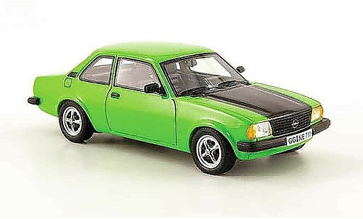 Opel Ascona B SR 1/43 Neo gr&Atilde;&frac14;n avec schwarzer haube 1980 modellautos