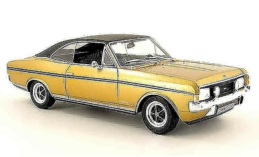 Opel Commodore A 1/18 Revell gs e or schwarz mcw sondermodell 1970 modellautos