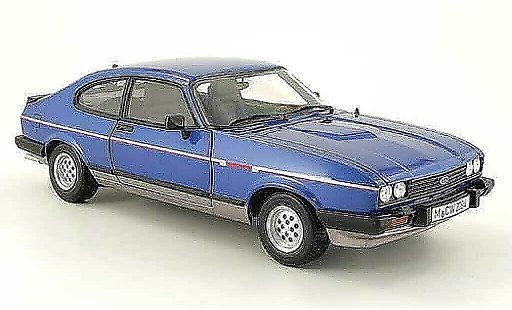 Ford Capri 2.8i 1/18 Norev mk3 blau/grau mcw 1981 modellautos