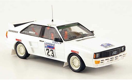 Audi Quattro rallye 1/43 Trofeu No.23 Laine Hokkanen Rally England 1983 modellautos