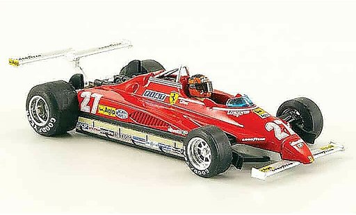 Ferrari 126 C2 1/43 Brumm turbo no.27 g.villeneuve gp usa west modellautos