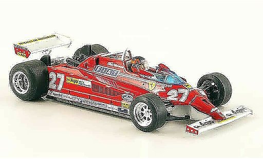 Ferrari 126 CK 1/43 Brumm turbo no.27 g.villeneuve gp monte carlo modellautos