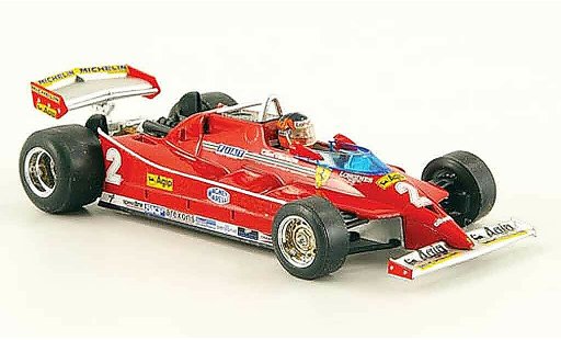 Ferrari 126 C 1/43 Brumm no.2 g.villeneuve test imola modellautos