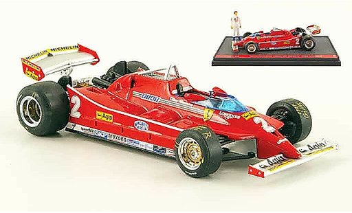 Ferrari 126 C 1/43 Brumm turbo no.2 g.villeneuve test gp italien modellautos