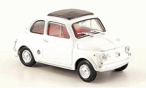 Fiat 595 Abarth 1/43 Brumm SS weiss 1965 modellautos