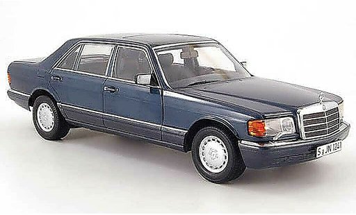 Mercedes 560 Base 1/18 Norev (w126) blaugrau 1985 modellautos