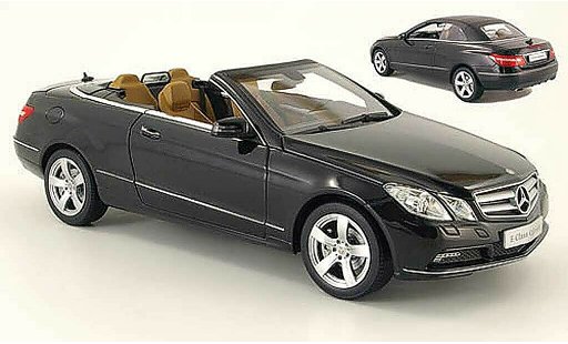 Mercedes Classe E Cabriolet 1/18 Norev (a207) schwarz 2010 modellautos