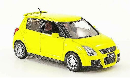 Suzuki Swift Sport 1/43 J Collection gelb Funfturer Rechtslenker 2005 modellautos